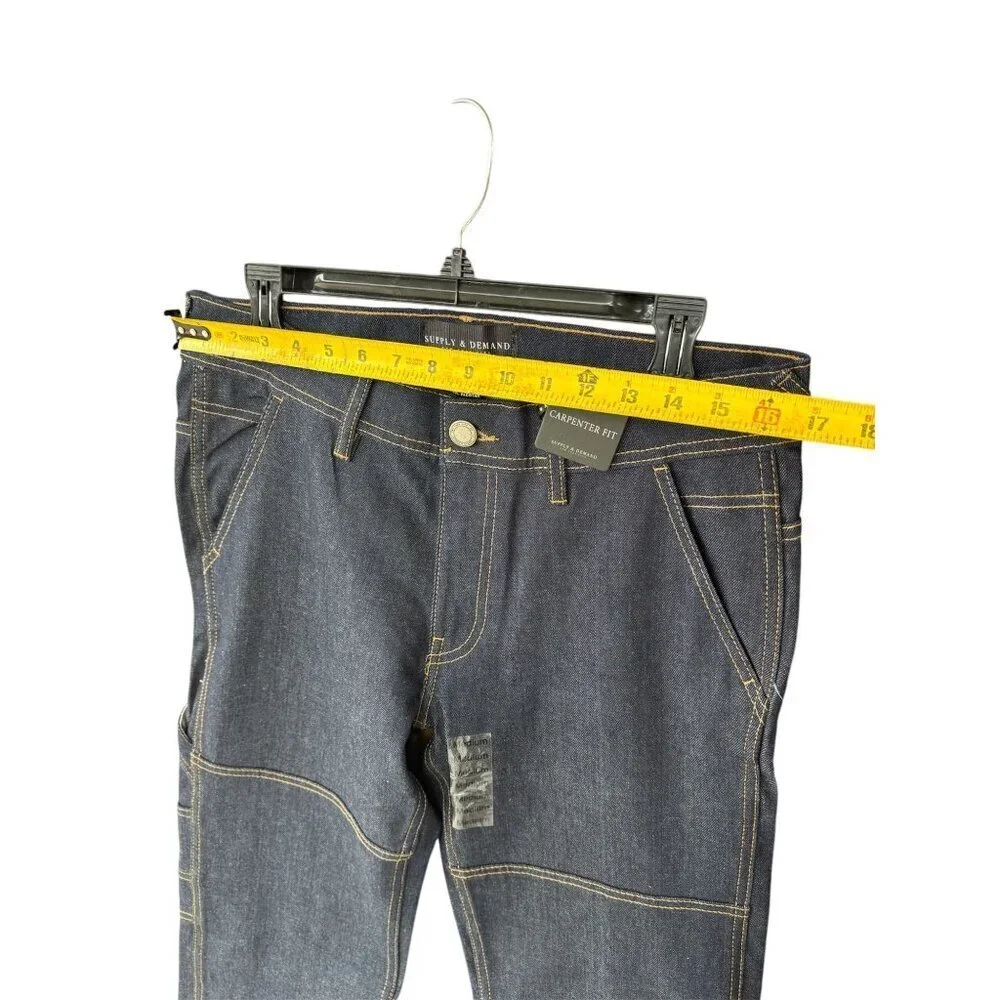 Supply & Demand Carpenter Fit Mens Dark Wash Denim Jeans 32W M